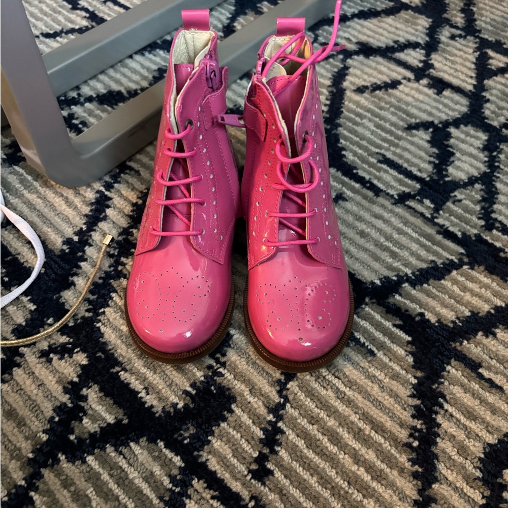 Mary Jane Pink Kids Boots